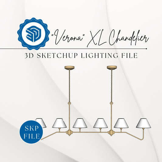 "VERONA" XL CHANDELIER - 3D SKETCHUP FILE (.skp)