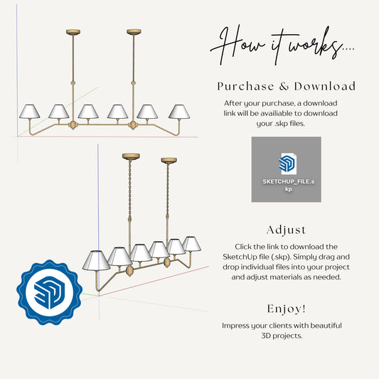 "VERONA" XL CHANDELIER - 3D SKETCHUP FILE (.skp)