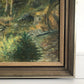Vintage 1940s Coastal Landscape Mixed Medium Painting - 18" x 15.4"