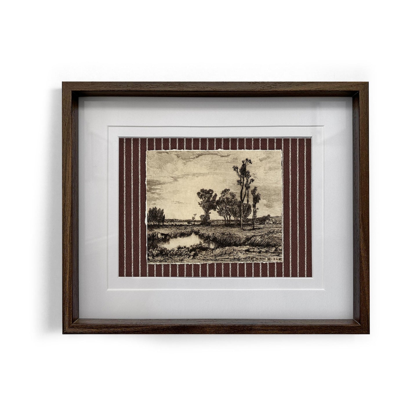 Framed Giclée Art Print "Calm River" 10.4” x 8.3” - MADE TO ORDER