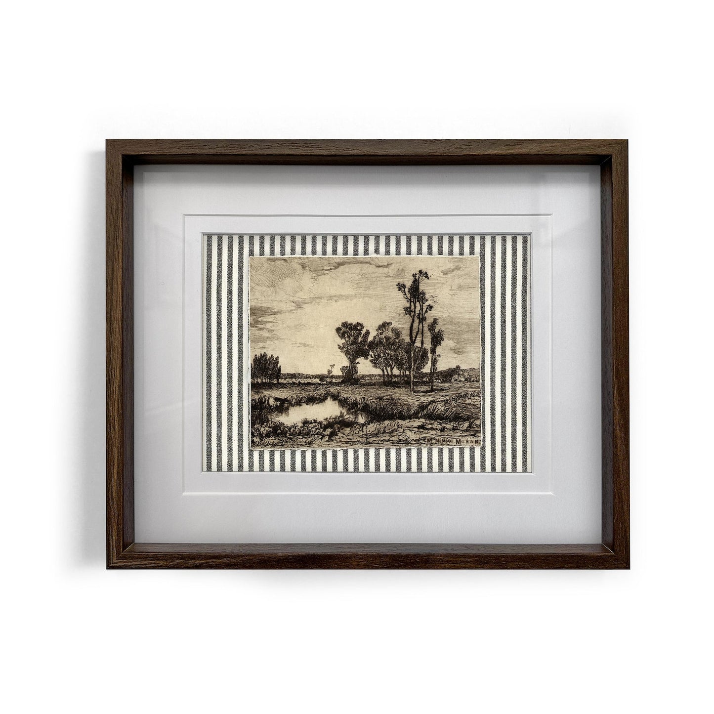 Framed Giclée Art Print "Calm River" 10.4” x 8.3” - MADE TO ORDER