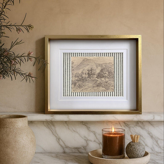 Framed Giclée Art Print "Mountain Range" 10.4” x 8.3” - MADE TO ORDER