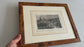 Vintage 1843 Historic Town Steel Engraving Print - 13.4"x11"