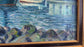Vintage 1932 Swedish Coastal Oil Painting - 30"x24"