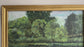 Vintage 1987 European Forrest Lake Oil Painting - 31.1"×23.2"
